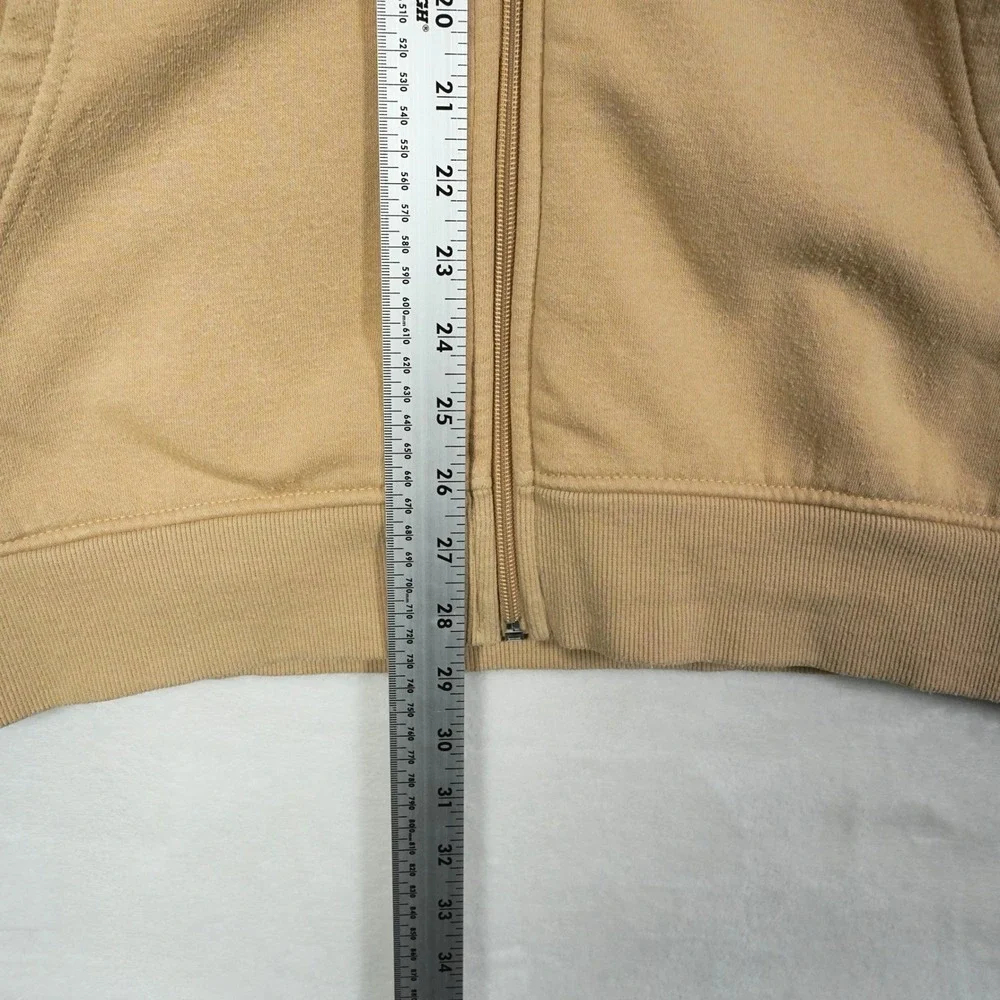 True Religion Mens XL Tan Beige Full Zip Horseshoe Hoodie‎ Sweatshirt 53660-00